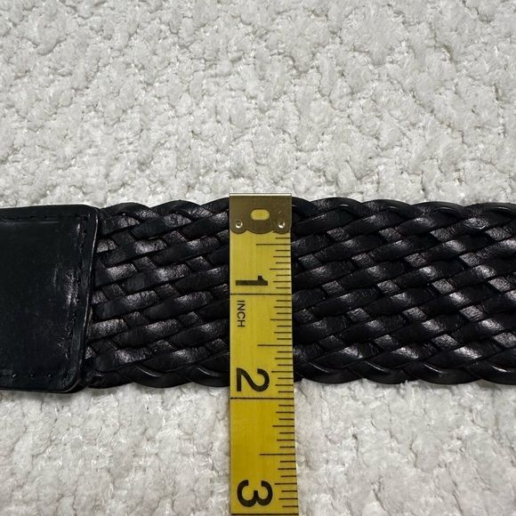 Michael Kors Braided Leather Black With MK Charms Women’s Belt Size L main image 5